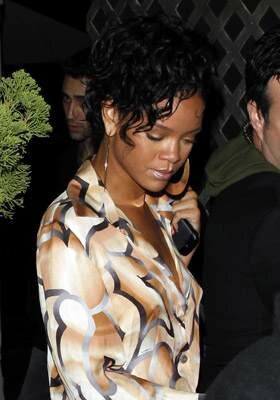 rihanna-brown-blouse-nyc